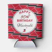 HAPPY 50th BIRTHDAY Trinidad Flag Custom Keepakes Blikjeskoeler (Voorkant)