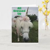 "HAPPY 50th BIRTHDAY" van * PONY* Kaart (Gele Bloem)