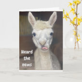 "HAPPY 50th BIRTHDAY" van WIDE EYED LLAMA-Kaart Kaart (Gele Bloem)