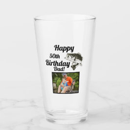 Happy 50th Birthday Vist Foto Bass Fish Hobby Glas