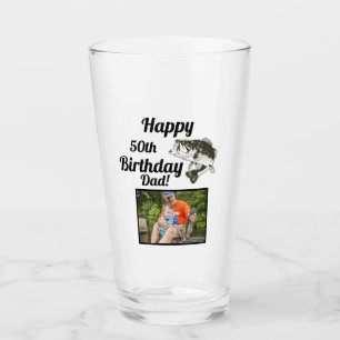 Happy 50th Birthday Vist Foto Bass Fish Hobby Glas
