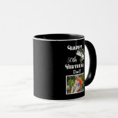 Happy 50th Birthday Vist Foto Bass Fish Hobby Mok (Voorkant rechts)