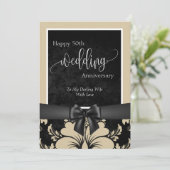 Happy 50th bruiloft kaart (Staand voorkant)