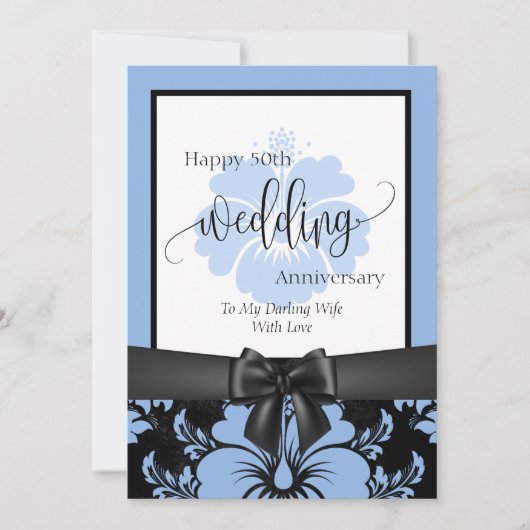 Happy 50th bruiloft traditionele foto i kaart (Voorkant)