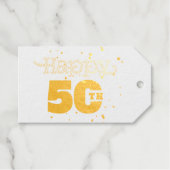 Happy 50th cadeaulabels (Voorkant (horizontaal))