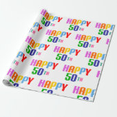 Happy 50th cadeaupapier (Uitgerold)