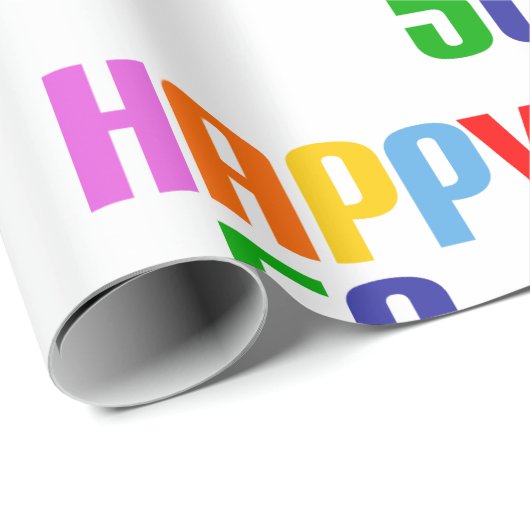 Happy 50th cadeaupapier (Rol Hoek)