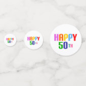 Happy 50th confetti (Voorkanten)