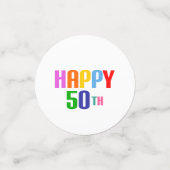 Happy 50th confetti (Kleine voorkant)