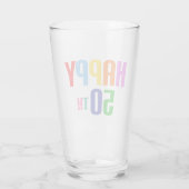 Happy 50th glas (Achterkant)