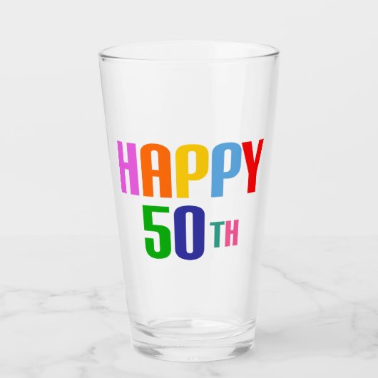 Happy 50th glas (Voorkant)