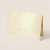 Happy 50th Gold Birthday Folie Kaarten (Voorkant)