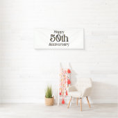 Happy 50th Jubileum 2.5x6 Vinyl Banner (Insitu)