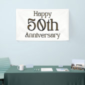 Happy 50th Jubileum 3x5 Vinyl Banner (Beurs)