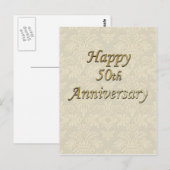 Happy 50th Jubileum Briefkaart (Voorkant / Achterkant)