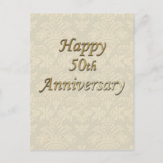 Happy 50th Jubileum Briefkaart (Voorkant)