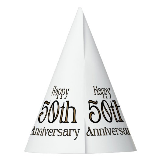 Happy 50th Jubileum Feesthoedjes (Achterkant)