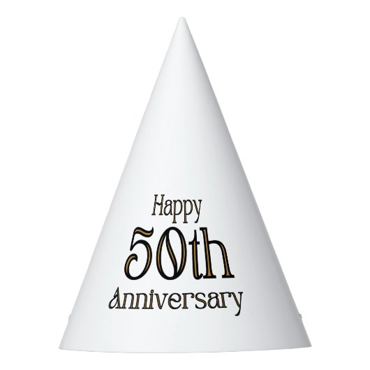 Happy 50th Jubileum Feesthoedjes (Voorkant)