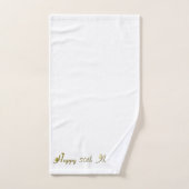 Happy 50th Jubileum Gold Font Bad Handdoek (Handdoek)