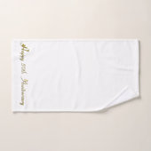 Happy 50th Jubileum Gold Font Bad Handdoek (Handdoek)