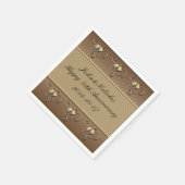 Happy 50th Jubileum Gold-gepersonaliseerd Napkins Servetten (Hoek)