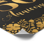 Happy 50th Jubileum Golden Wedding Jublilee Poster (Hoek)