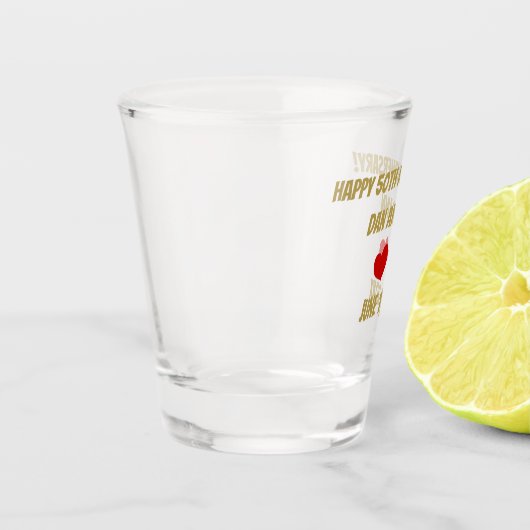 Happy 50th Jubileum Shot Glas (Links)