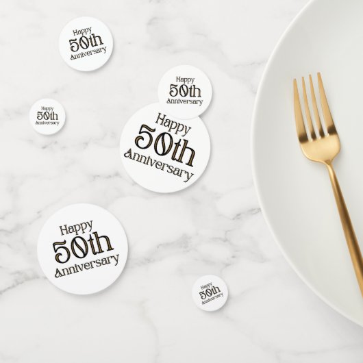 Happy 50th Jubileum Table Confetti (Groep)
