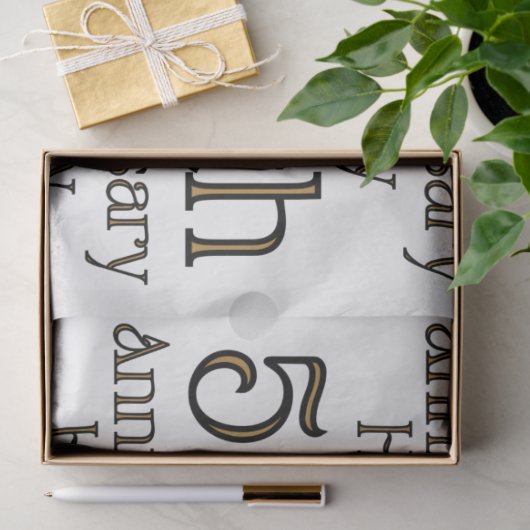 Happy 50th Jubileum Tissuepapier (Geschenk)