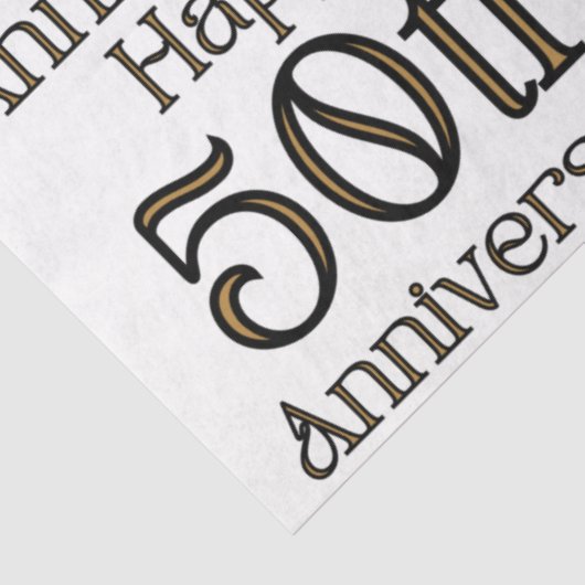 Happy 50th Jubileum Tissuepapier (Detail)