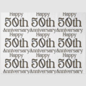 Happy 50th Jubileum Tissuepapier (Voorkant)