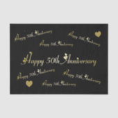 Happy 50th Jubileum Tissuepapier (Voorkant)