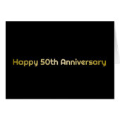 Happy 50th Jubileum wenskaart (Voorkant Horizontaal)