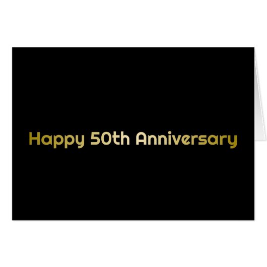 Happy 50th Jubileum wenskaart (Voorkant Horizontaal)