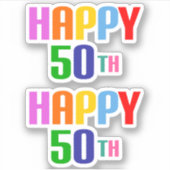 Happy 50th sticker (Voorkant)