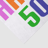 Happy 50th tissuepapier (Detail)