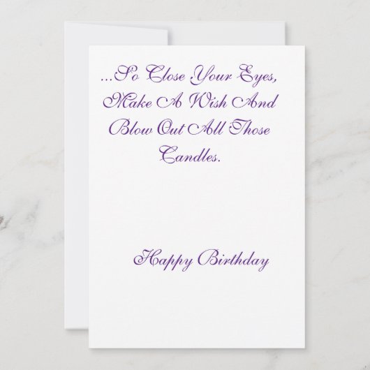 Happy 50th verjaardagskaart (Achterkant)