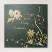 Happy 50th Wedding Anniversary Puzzle Legpuzzel (Verticaal)