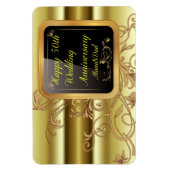 Happy 50th Wedding AnniYearFlexible Photo Magnt Magneet (Verticaal)