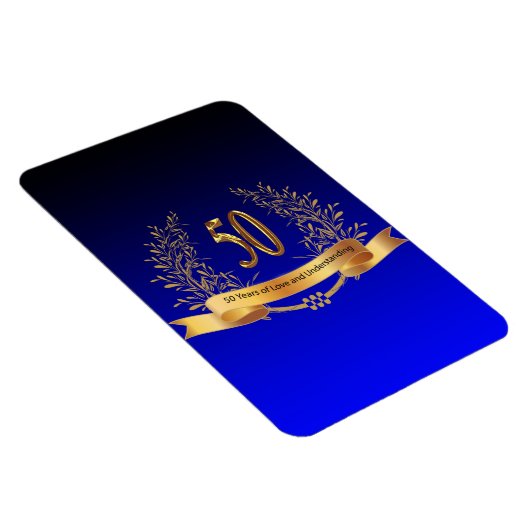 Happy 50th Wedding-herdenkingFlexibele Photo Magne Magneet (Rechterzijde)