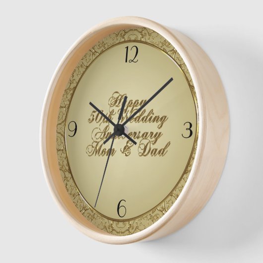 Happy 50th Wedding Jubileum Clock (Hoek)