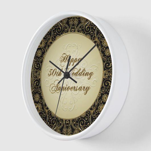 Happy 50th Wedding Jubileum Clock (Hoek)