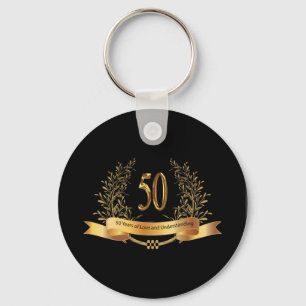 Happy 50th Wedding Jubileum Gifts Sleutelhanger
