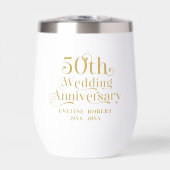 Happy 50th Wedding Jubileum Gold Typografie (Voorkant)