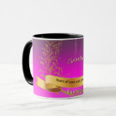 Happy 50th Wedding Jubileum heeft koffie-Mok Mok (Voorkant links)