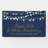 Happy 50th Wedding Jubileum Party Banner (Horizontaal)