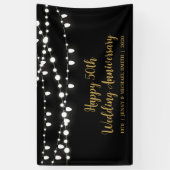Happy 50th Wedding Jubileum Party Banner (Verticaal)
