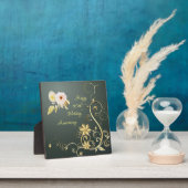 Happy 50th Wedding Jubileum Plaque met Easel Fotoplaat (Insitu)