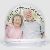 Happy 50th Wedding Jubileum Sneeuwbol (Achterkant)