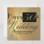Happy 50th Wedding Jubileum voor mijn Kaart van de (Voorkant)